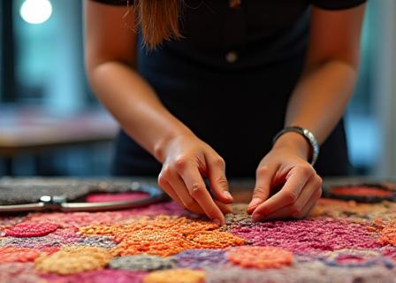 Artista textil colaboración vanguardia